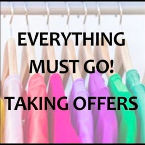 I’m accepting most all offers that I get. Help me make some closet space! 😁👍